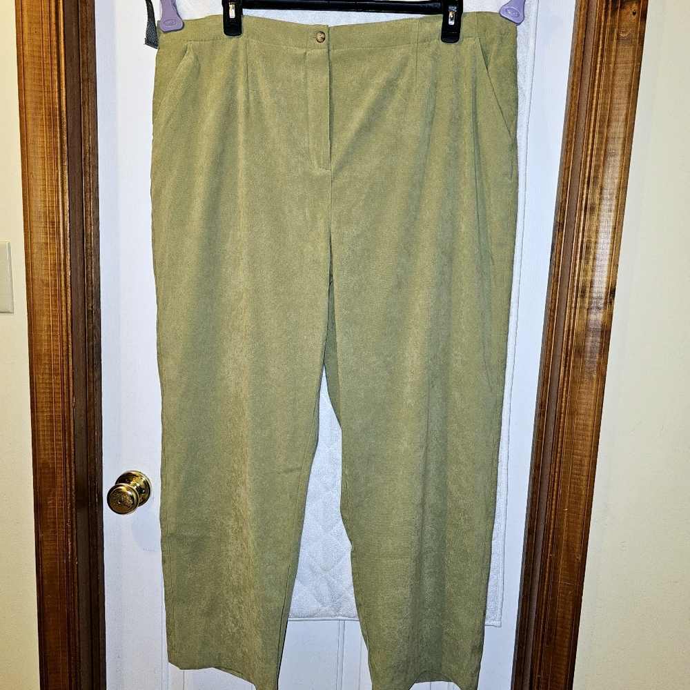 22W Classic Elements sage green pants - New with Tags NWT